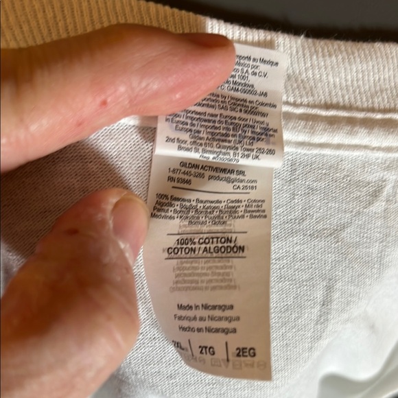 Gildan Men’s White Long Sleeve Tee with Super Bowl LV Design Size 2XL - Picture 6 of 6